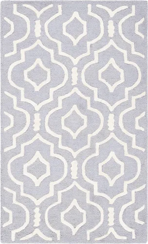 Vista 29 de SAFAVIEH Cambridge Collection - Alfombra decorativa de 2 x 3 pies, color beige y marfil, lana marroquí hecha a mano, ideal para zonas de alto