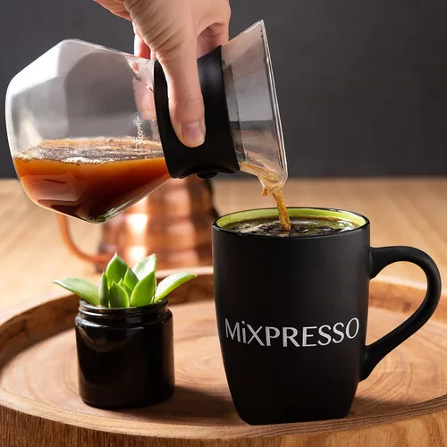 Vista 7 de Mixpresso Coffee cafetera de derrame, Transparente