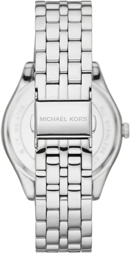 Vista 3 de Michael Kors Harlowe Women's Watch, Stainless Steel and Pavé Crystal Watch for Women with Steel or Leather Band