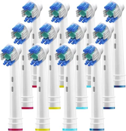 Vista 9 de Cabezales de repuesto profesionales para cepillos de dientes blancos con blanqueamiento 3D, compatible con cepillo de dientes eléctrico Oral-B