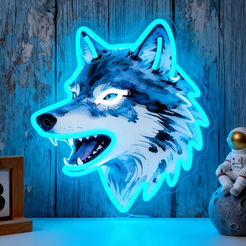 Vista 12 de Letrero de neón de estrella de astronauta, luz LED de neón para decoración de pared, regulable, astronauta sosteniendo estrellas, luces
