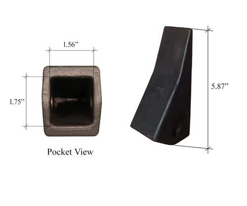 Vista 2 de Retroexcavadora/Diente de cubo deslizante con pasador - 23, 230, 230SP, D51750, TF23D (1)