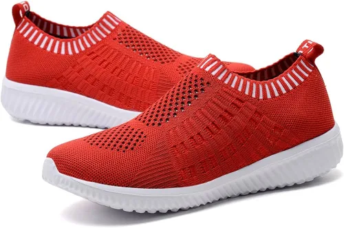 Vista 3 de konhill - calzado deportivo con malla transpirable, sin cordones, para mujer
