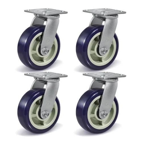 Vista 26 de Ruedas giratorias industriales de 4 x 2 pulgadas, poliuretano en rueda de polipropileno, ampliamente utilizadas para camiones de plataforma U-Boat