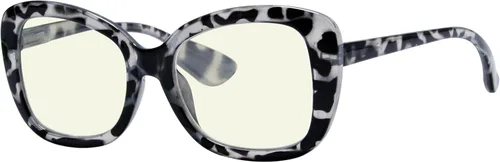 Vista 9 de Eyekepper Gafas de computadora para mujer, gafas de lectura de gran tamaño, bloqueo de luz azul, color negro lente negro (black-bb40)