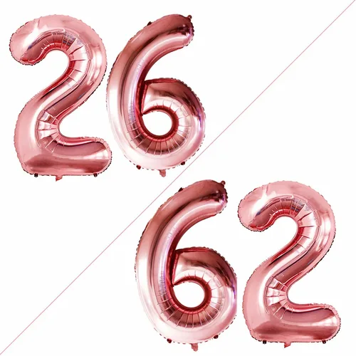 Vista 145 de Goer, conjunto de globos de papel aluminio para decoraciones de cumpleaños, globos de las letras de feliz cumpleaños y de números Oro