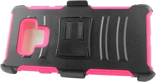 Vista 8 de Compatible con Samsung Galaxy Note 9 SM-N960 Note9 - Funda híbrida con soporte y clip para cinturón - CV1 Azul
