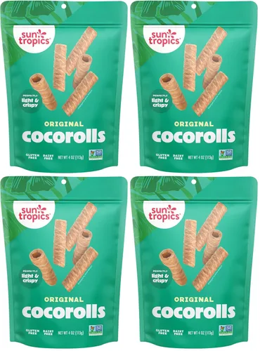 Vista 10 de Sun Tropics, Coco Rolls Original, 4 onzas