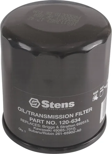 Vista 2 de Stens Filtro de aceite 120-634 compatible con/reemplazo para Kawasaki FH381-721V, FH601-770D, FJ180V y FX751-1000V; para motores 14-19 HP