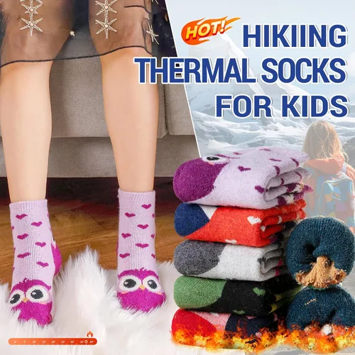Vista 26 de Eocom 6 pares de calcetines de invierno cálidos de lana para niños y niñas