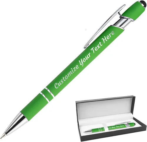Vista 75 de 12 bolígrafos personalizados a granel, bolígrafos personalizados con grabado personalizado con nombre o texto, regalo ideal de aniversario
