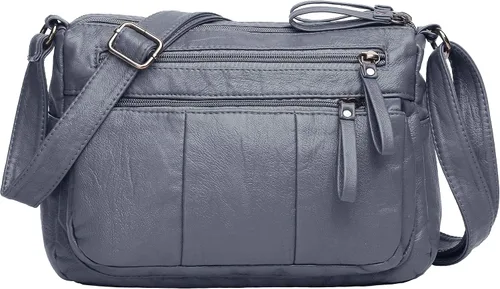 Vista 26 de Bolsos VOLGANIK ROCK para mujer de piel sintética suave, bolso de hombro para damas, bolso bandolera y bolsos de mano, liviano, con bolsillos