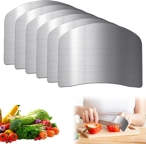 Vista 7 de Protector de dedo de acero inoxidable, protector de dedo ajustable universal protector de dedos, protectores de dedos para cortar alimentos
