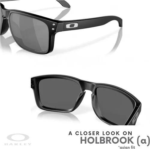 Vista 6 de Oakley Holbrook Asian Fit OO9244 - Gafas de sol de puente bajo para hombre, paquete con correa y kit de cuidado iWear de diseñador