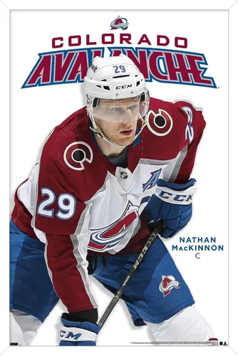 Vista 14 de Trends International NHL Colorado Avalanche - Póster de pared de la serie 23 de Nathan MacKinnon