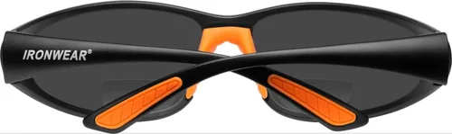 Vista 2 de Ironwear 3030 Bradford Series - Gafas de seguridad resistentes a los arañazos con protección UV (negro/gris, 2.5)
