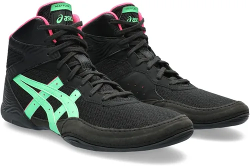 Vista 2 de Asics Men 's matflex 5 calzado para lucha libre Negro/New Leaf