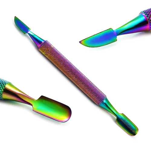 Vista 5 de Kit de manicura y pedicura profesional de 5 piezas, multicolor, empujador de cutículas, pinzas, pinzas, pinzas, pinzas, varita mágica