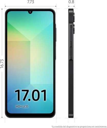 Vista 5 de Samsung Galaxy A06 5G 128GB, 2025 IP54 resistente a salpicaduras, pantalla de 6.7 pulgadas 90Hz, Android 15, modelo internacional desbloqueado