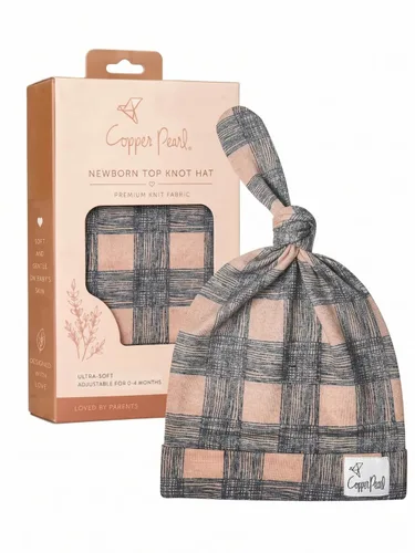 Vista 107 de Gorro de bebé con nudo superior elástico suave "Fern" por Copper Pearl