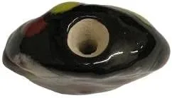 Vista 6 de Collar de Abaloryo de Efecto Multicolor en Negro de Piedra Cerámica Joyería Única
