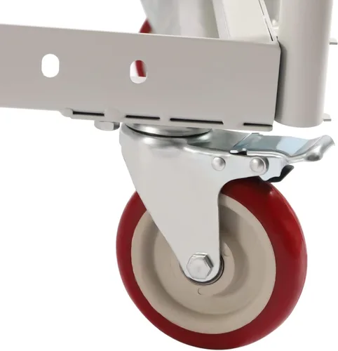 Vista 8 de Carro de hoja de yeso de 1000 libras y plataforma de pared para paneles de pared, carro de plataforma de acero resistente con 4 ruedas giratorias