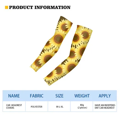 Vista 2 de FOR U DESIGNS 2 Pair Arm Sleeves for Outdoor Sports Running Cycling,Fashion Arm Sleeves for Women Compression Sleeves Sun Protection Arm Cover