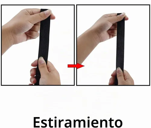 Vista 5 de Sunmns 3 rollos de banda elástica extensible para coser en carrete, 3/5, 1, 1-1/2 pulgadas de ancho, 5.5 yardas/rollo (negro)