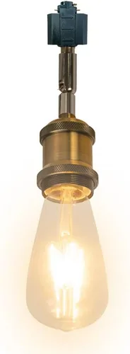Vista 26 de Paquete de 1 unidad de diseño retro E26/E27 con base de título ajustable, ángulo de título rotado, sistema H, mini iluminación de cabeza de pista
