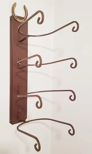 Vista 2 de Soporte para sombreros de herradura clásica de cuatro niveles de fabricación estadounidense CT