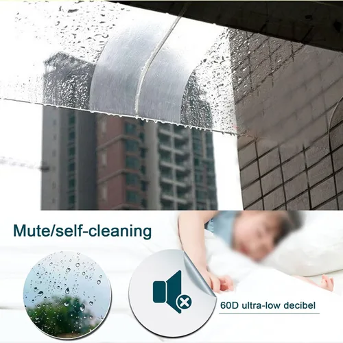 Vista 2 de Toldo de protección UV para ventana, toldo para puerta, toldo para puerta delantera al aire libre, patio, cubierta de policarbonato transparente