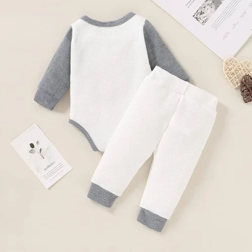 Vista 7 de Ropa de bebé recién nacido conjunto de 2 piezas de ropa de otoño e invierno