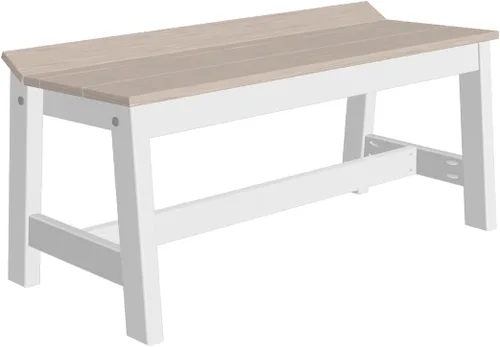 Vista 11 de Furniture Barn USA Poly Lumber - Banco de comedor de 41 pulgadas, caoba antigua multicolor (Antique Mahogany)