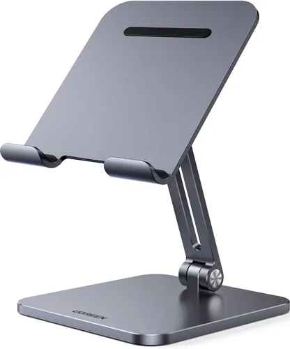 Vista 9 de Soporte para Tablet UGREEN Compatible con iPad Soporte de Escritorio Ajustable Base de Aluminio Más Gruesa Compatible con iPad Pro Air Mini 13 12.9