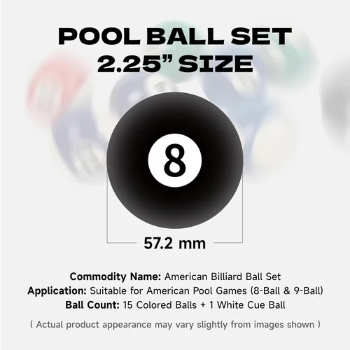 Vista 5 de Empire USA - Juego de bolas de billar para piscina