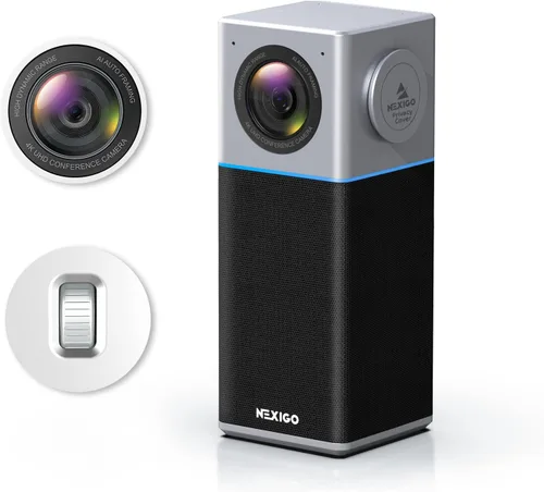 Vista 11 de NexiGo Iris, cámara web 4K AI con sensor de 1/1.8 pulgadas, memoria flash integrada, HDR, PiP, control estilo DSLR, encuadre/seguimiento automático