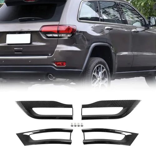 Vista 8 de para Grand Cherokee Cubierta de Luz Trasera Moldura Bisel Negro para Jeep Grand Cherokee 2014 2015 2016 2017 2018 2019 2020 Accesorios Exteriores