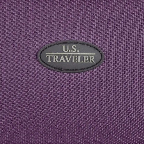 Vista 9 de Juego de maletas para equipaje de mano con ruedas, expandible, ligero U.S Traveler Rio (15 pulgadas y 21 pulgadas), Púrpura), US5600