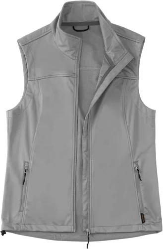 Vista 3 de baleaf Chaleco ligero Softshell sin mangas para mujer, resistente al viento, cuello alto con bolsillos con cremallera, correr, senderismo, golf