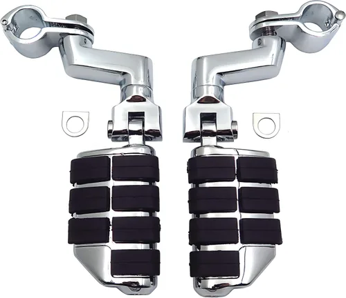Vista 2 de XKH - Abrazaderas de autopista de 1 pulgada compatibles con V-STAR Roadstar KAWASAKI VULCAN cromadas [B010WLAUJ2]