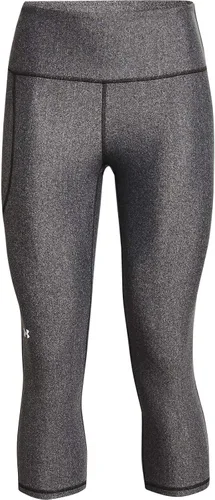 Vista 5 de Under Armour - Leggings capri con bolsillos para mujer, de tela HeatGear, de tiro alto y con pretina antideslizante