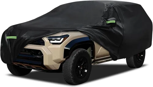 Vista 37 de Migaven Car Cover Custom Fit for Jeep Wrangler 2 Door 1987-2026 JK JL CJ YJ TJ, Waterproof Rain Sun Protection with Door Zipper & Inner Cotton