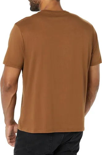 Vista 3 de Tienda Essentials Camisetas para hombre, manga corta, cuello redondo, bolsillo, algodón, paquete de 2