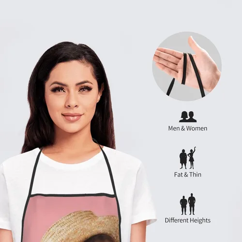 Vista 7 de Delantales personalizados para hombres y mujeres, delantal de chef personalizado, babero, impermeable, regalo de texto con foto personalizada