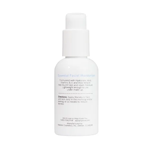 Vista 2 de Alpha Skin Care Hidratante facial esencial con ácido hialurónico Hidratación calmante Reduce la apariencia de líneas y arrugas Para piel
