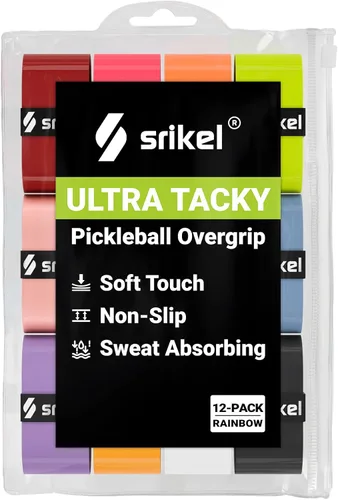 Vista 11 de Overgrip de paleta de pickleball – Cinta de agarre de pickleball ultra adherente, absorbente y antideslizante, suave al tacto y duradera