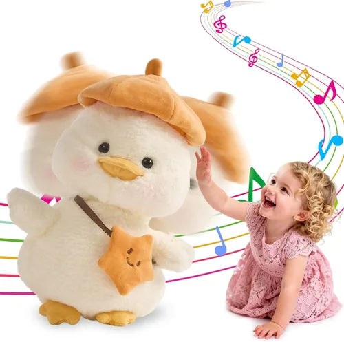 Vista 9 de Juguete de pingüino parlante interactivo de felpa para bebé y niño, regalos para niños y niñas, cantar, imitar, grabar, repetir lo que dices