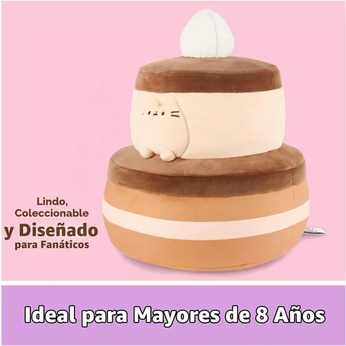 Vista 6 de GUND Pusheen - Juguete de peluche blando de pastel de chocolate de 11