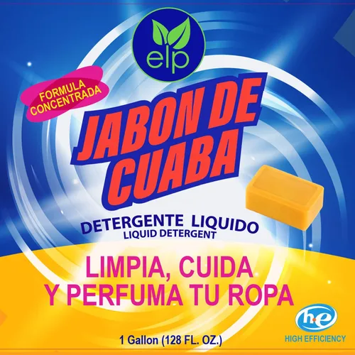 Vista 2 de Cuaba Detergente Liquido, Lava Ropa JABÓN DE CUABA 1gl