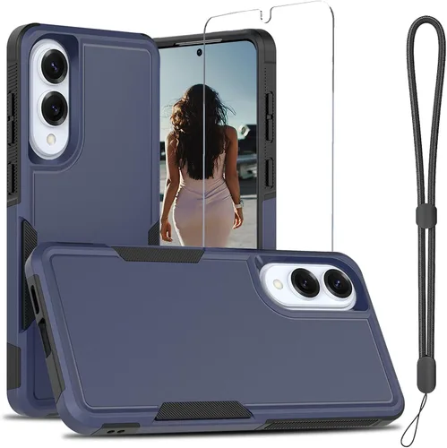 Vista 59 de Jeylly Funda para Samsung Galaxy S10 Plus S10+, ajuste delgado, doble capa, resistente, absorción de golpes, TPU con carcasa trasera de Negro